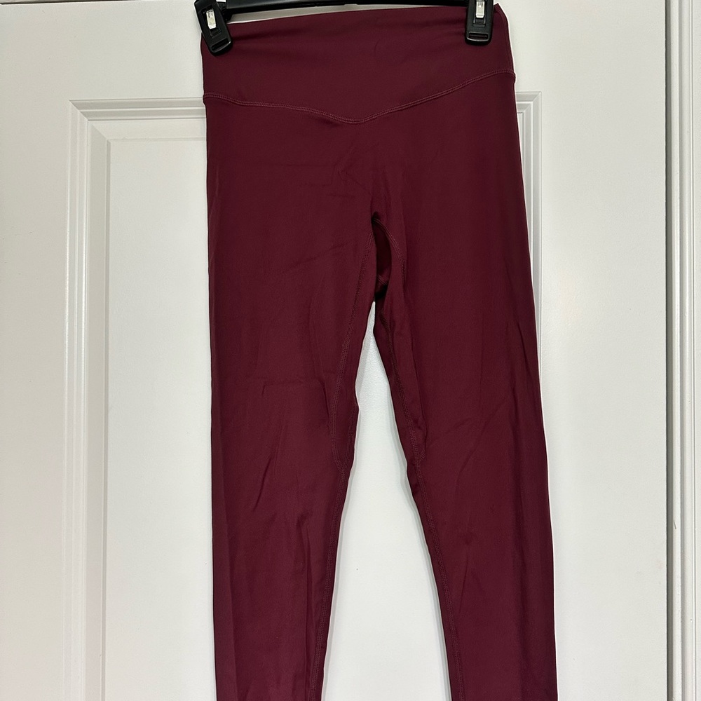 Balance Athletica Burgundy High-Waist Leggings